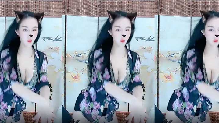 虎牙主播舞嫣小妖精老板千元定制大尺度舞蹈视频的
